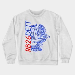 RB26DETT Skyline R34 Engine Crewneck Sweatshirt